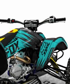 Alternative view of Adhesivos Quad Suzuki LTZ 400 Carbono Turquesa