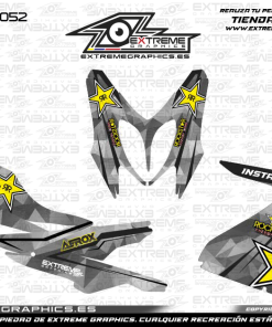 Adhesivos Moto Yamaha Aerox Rockstar Gris