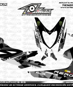 Adhesivos Moto Yamaha Aerox Monster Gris