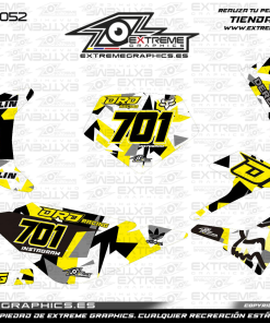 Adhesivos Moto Derbi DRD Racing Fox Amarillo