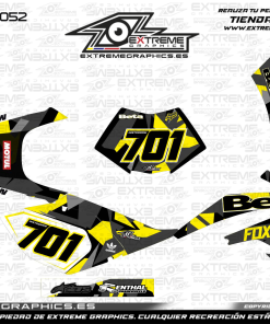 Adhesivos Moto Beta 50 Fox Amarillo