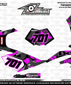 Adhesivos Moto Beta 50 Fox Rosa