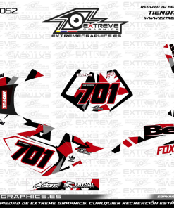 Adhesivos Moto Beta 50 Fox Rojo