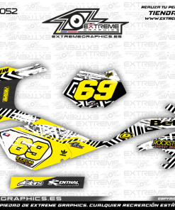 Adhesivos Moto Beta 50 Rockstar 2 Amarillo