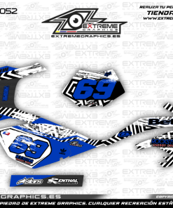 Adhesivos Moto Beta 50 Rockstar 2 Azul