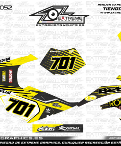 Adhesivos Moto Beta 50 Rockstar Amarillo
