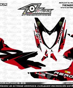 Adhesivos Moto Yamaha Aerox Monster Rojo