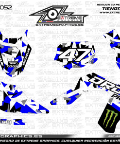 Adhesivos Moto Derbi DRD Monster Azul