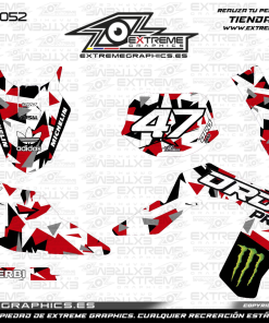 Adhesivos Moto Derbi DRD Monster Rojo