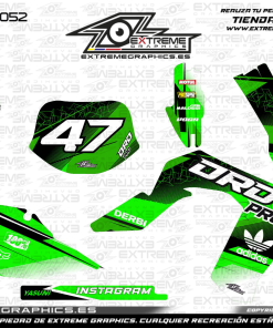 Adhesivos Moto Derbi DRD Pro Line Verde