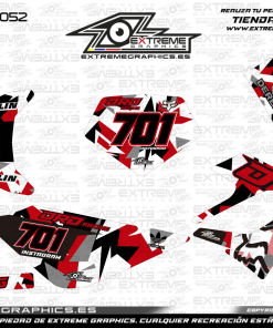 Adhesivos Moto Derbi DRD Racing Fox Rojo