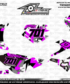 Adhesivos Moto Derbi DRD Racing Fox Rosa