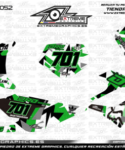 Adhesivos Moto Derbi DRD Racing Fox Verde
