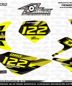 Adhesivos Moto Derbi DRD Racing Line Amarillo