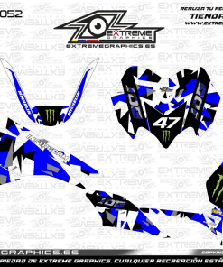 Adhesivos Moto Yamaha Jog Monster x Fox Azul