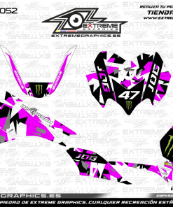 Adhesivos Moto Yamaha Jog Monster x Fox Rosa