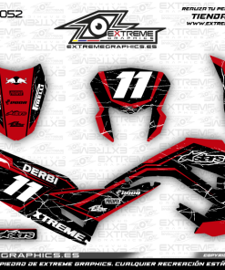 Adhesivos Moto Derbi Senda Xtreme Broke Negro