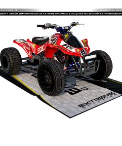 Adhesivos Quad Gas Gas Fox Rojo