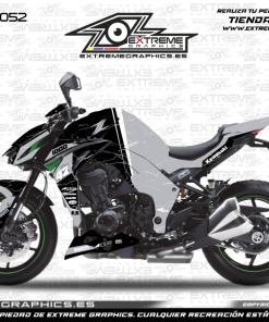 Adhesivos Moto Kawasaki Z 1000 Bicolor Gris