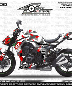 Adhesivos Moto Kawasaki Z 1000 Camo Rojo