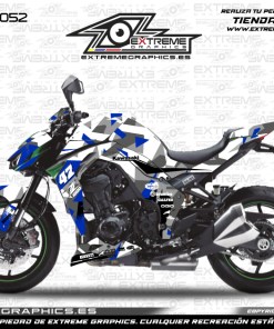 Adhesivos Moto Kawasaki Z 1000 Camo Azul