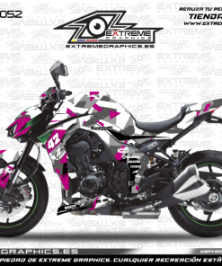 Adhesivos Moto Kawasaki Z 1000 Camo Rosa