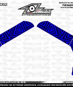 Adhesivos Chasis Derbi Senda Xtreme Zebra Azul