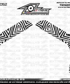 Adhesivos Chasis Derbi Senda Xtreme Zebra Blanco