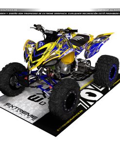 Adhesivos Quad Yamaha Raptor 700 Rockstar Amarillo