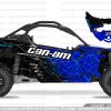 Adhesivos Can Am Maverick x3 Bicolor Azul