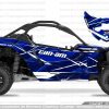 Adhesivos Can Am Maverick x3 Camo2 Azul