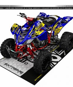 Adhesivos Quad Yamaha Raptor 660 Rockstar azul