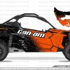 Adhesivos Can Am Maverick x3 Bicolor Naranja