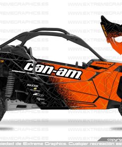 Adhesivos Can Am Maverick x3 Bicolor Naranja