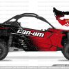 Adhesivos Can Am Maverick x3 Bicolor Rojo