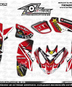 Adhesivos Quad Predator 500 Race Rojo