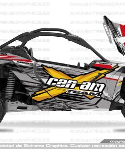 Adhesivos Can Am Maverick x3 Rust Gris