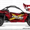 Adhesivos Can Am Maverick x3 Rust Rojo