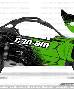 Adhesivos Can Am Maverick x3 Bicolor Verde