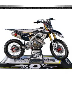 Adhesivos Moto Honda ATS negro blanco