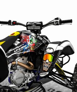 Alternative view of Adhesivos Quad Suzuki LTZ 400 Clown Blanco
