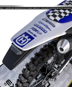 Alternative view of Adhesivos Moto Husqvarna | Minimal Azul