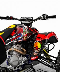 Alternative view of Adhesivos Quad Suzuki LTZ 400 Clown Rojo