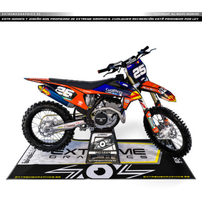 Adhesivos Moto KTM Gopro Naranja
