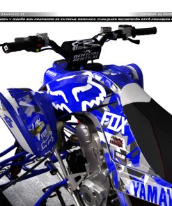 Alternative view of Adhesivos Quad Yamaha Raptor 700 Camo Fox Azul