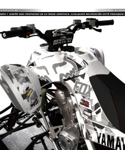Alternative view of Adhesivos Quad Yamaha Raptor 700 Camo Fox Blanco Gris