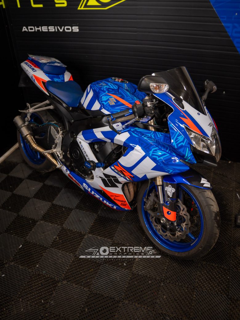 Adhesivos Moto Suzuki GSXR 600 750 2008-2010 Extreme Azul - Imagen 2