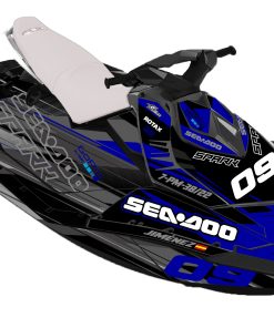 Adhesivos Moto de Agua Sea Doo Negro - Azul