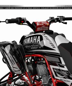 Alternative view of Adhesivos Quad Yamaha Raptor 660 Factory Gris