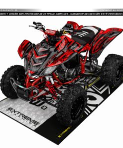 Adhesivos Quad Yamaha Raptor 660 Factory Rojo